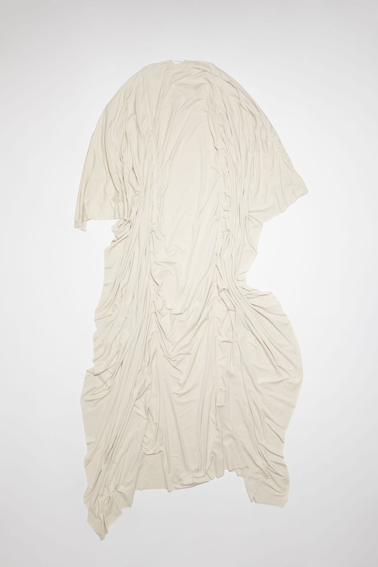 Beige Acne Studios Draped Women's Dress | RPDA-43701