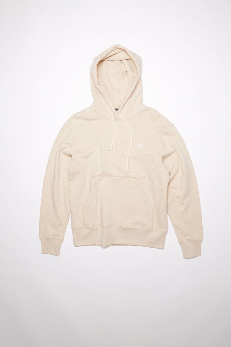 Beige Acne Studios Hooded Men's Hoodie | XVGF-83925