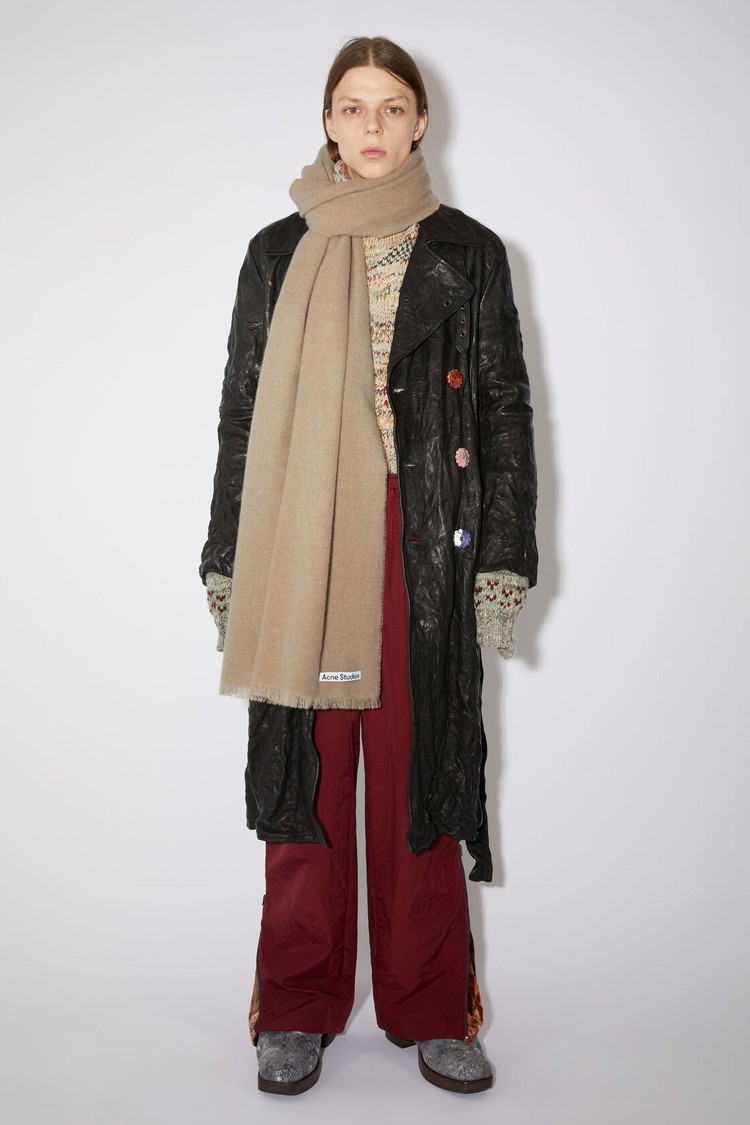 Beige Acne Studios Light Wool - Oversized Scarf | AVGI-09217