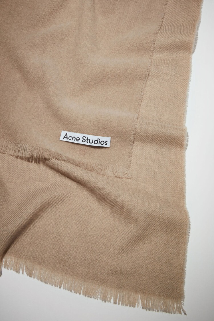 Beige Acne Studios Light Wool - Oversized Scarf | AVGI-09217