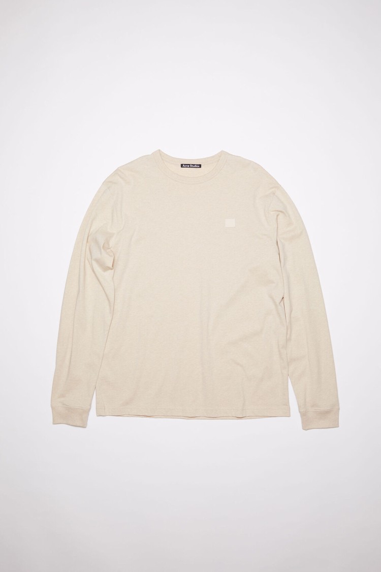 Beige Acne Studios Long Sleeve Men's T Shirts | UDHV-93784