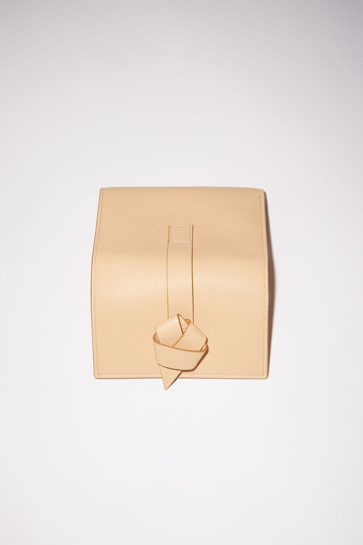 Beige Acne Studios Musubi Folded Wallet | PREO-17652