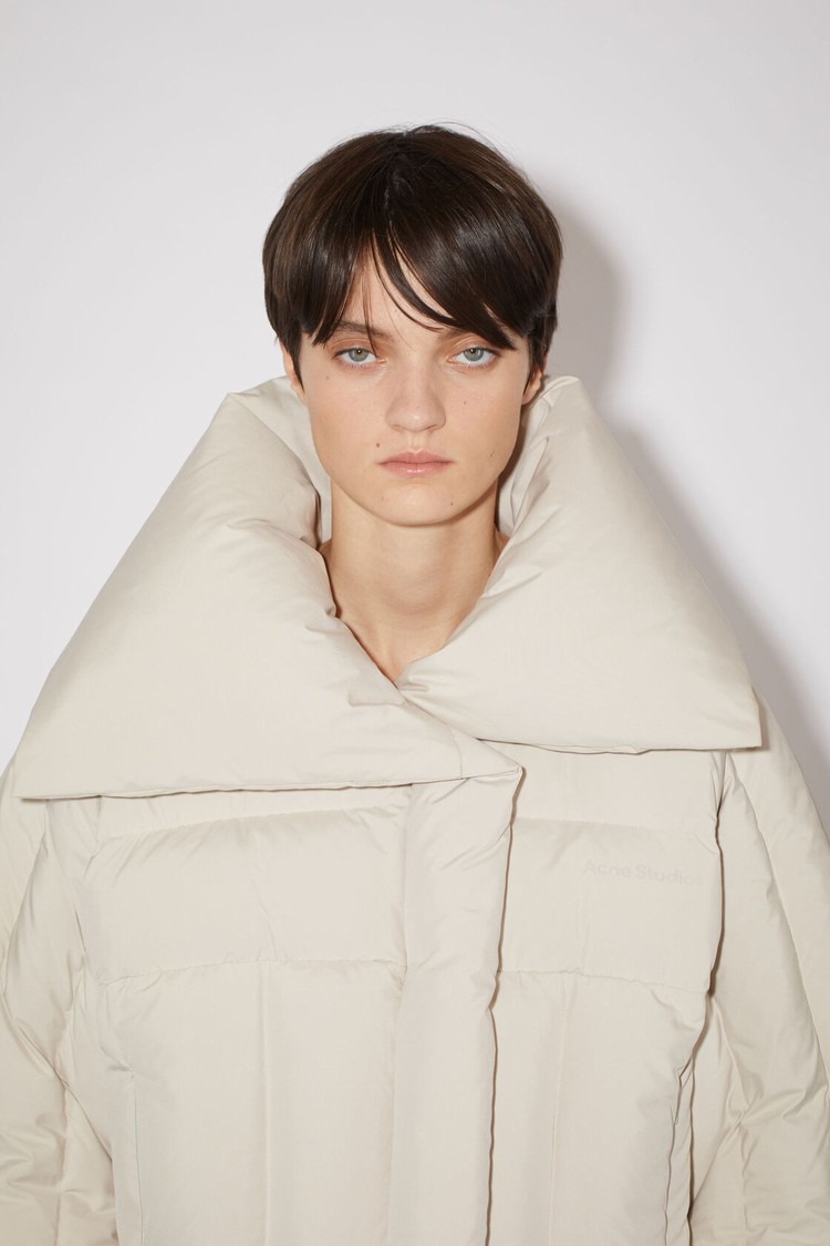 Beige Acne Studios Puffer Women's Jackets | YVSR-85674