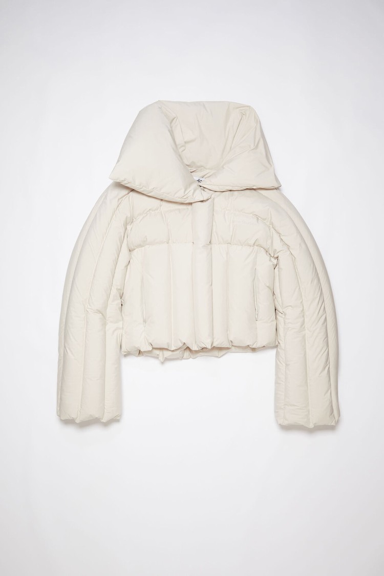 Beige Acne Studios Puffer Women's Jackets | YVSR-85674