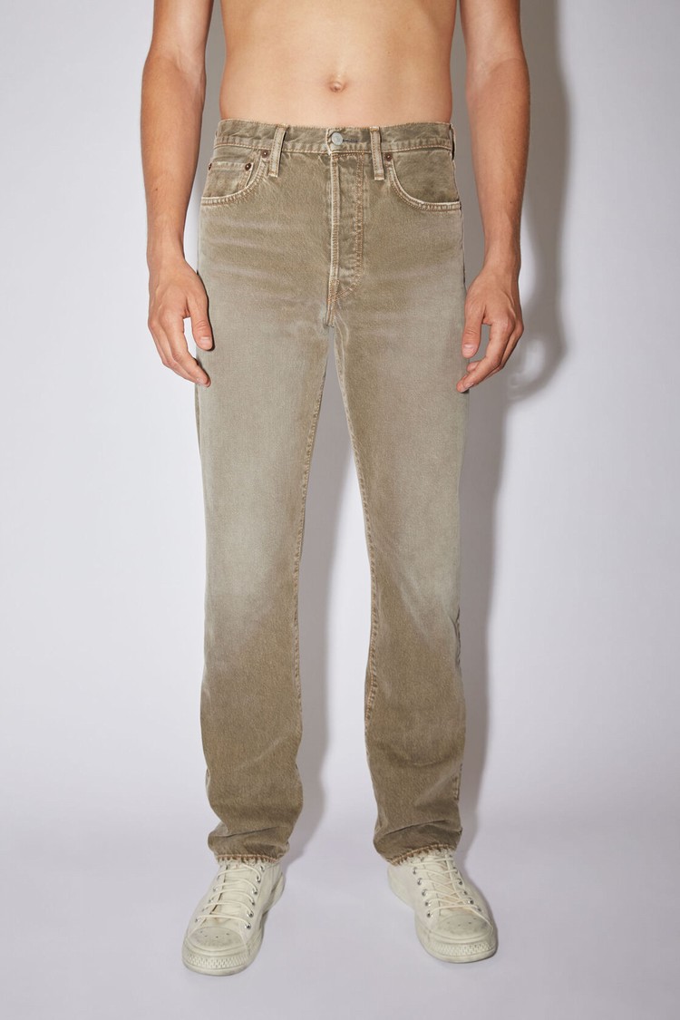 Beige Acne Studios Regular Fit -1996 Men\'s Jeans | AQDB-35721