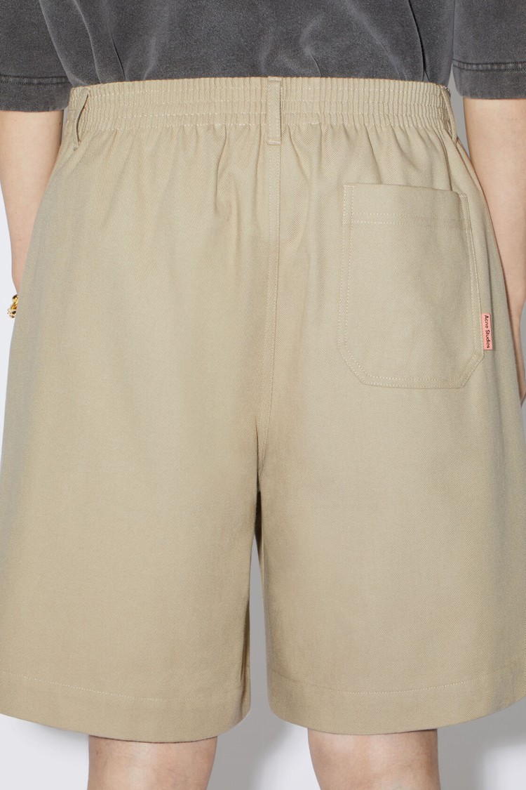 Beige Acne Studios Regular Fit Men's Shorts | DXCF-83617