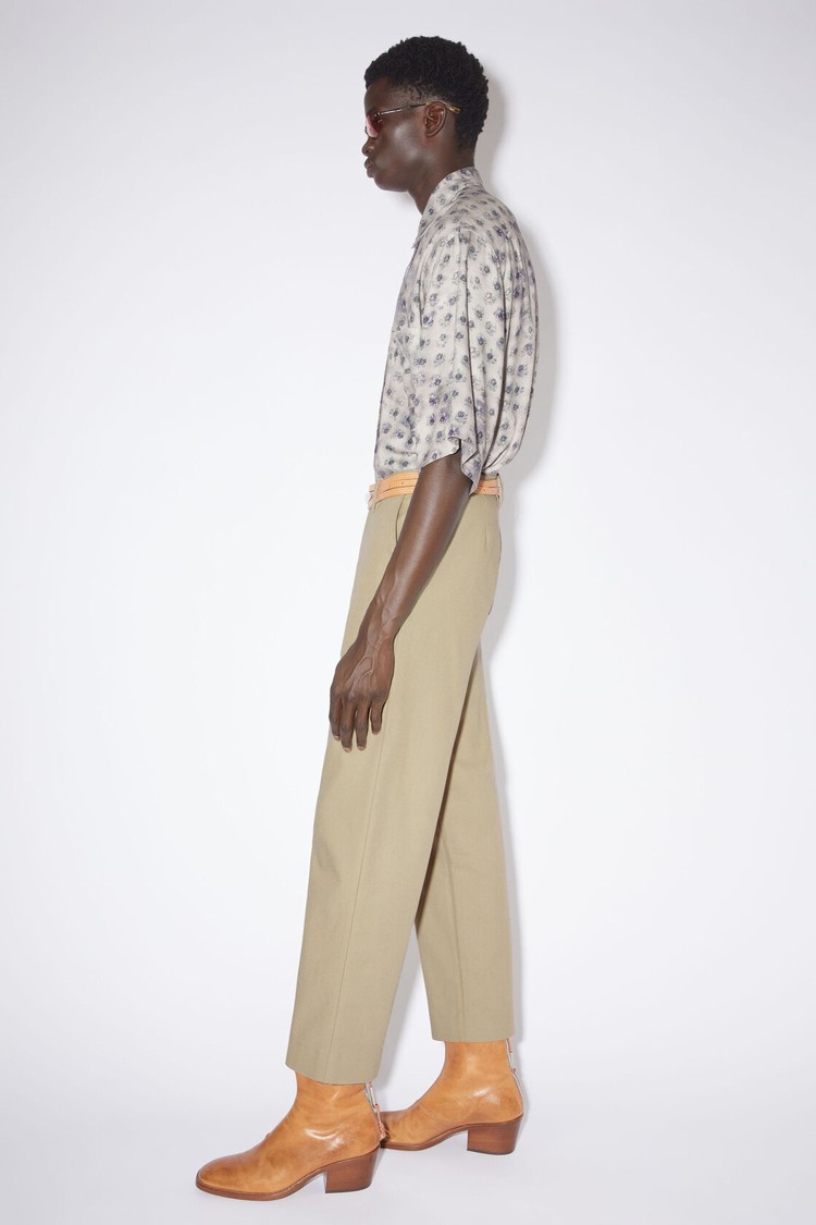 Beige Acne Studios Regular Fit Men's Trousers | GQXF-09736