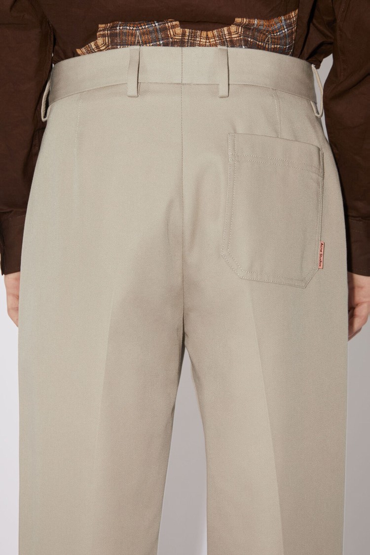 Beige Acne Studios Regular Fit Men's Trousers | VPQB-74368