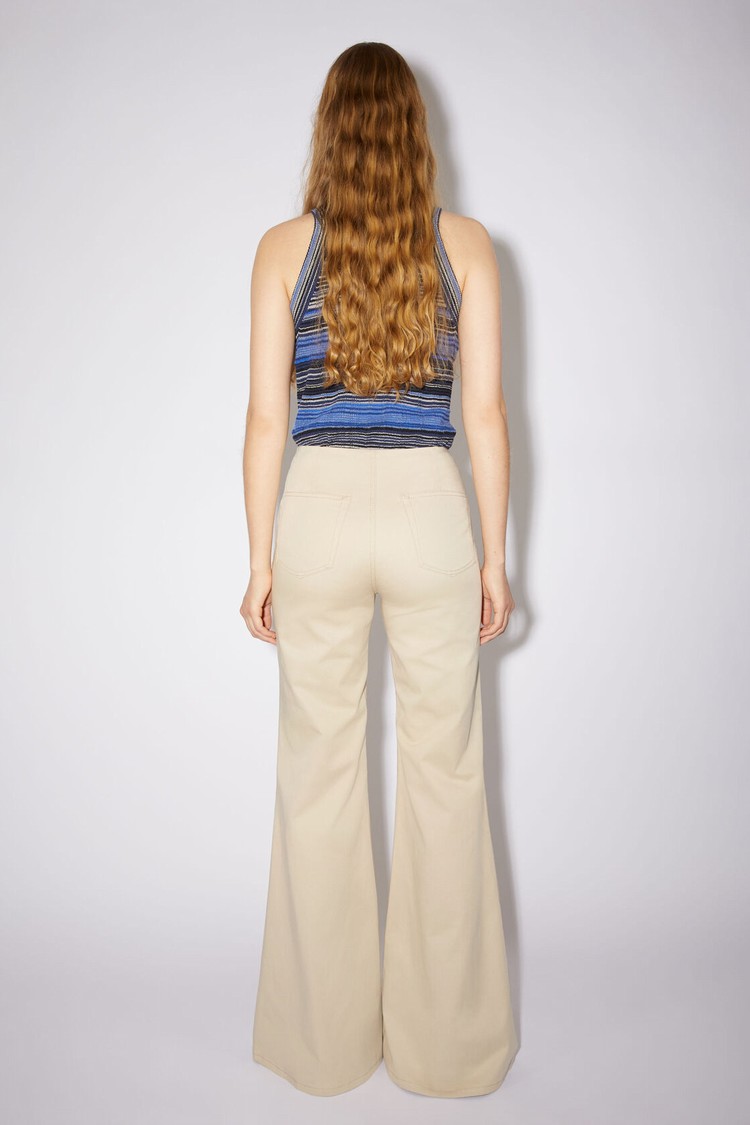 Beige Acne Studios Regular Fit Women's Trousers | SMZC-36245