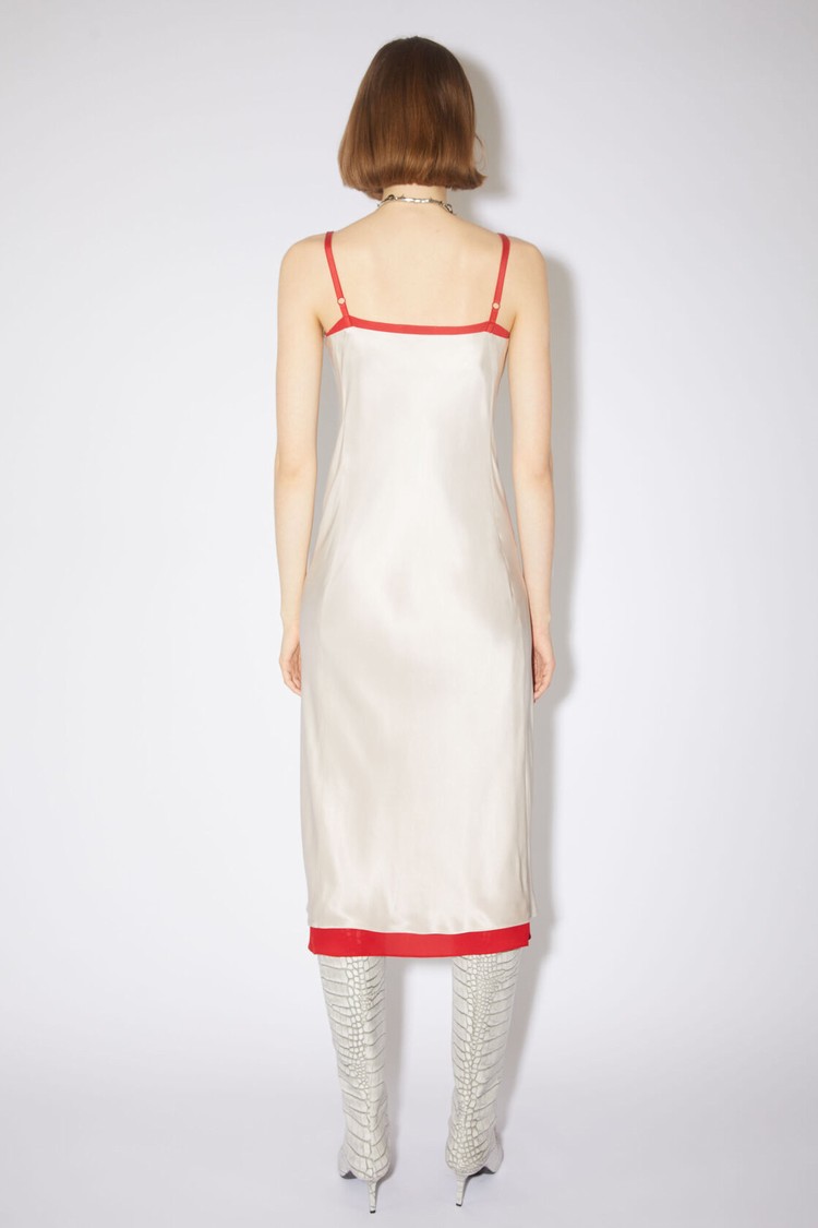 Beige Acne Studios Satin Slip Women's Dress | BJYL-35084