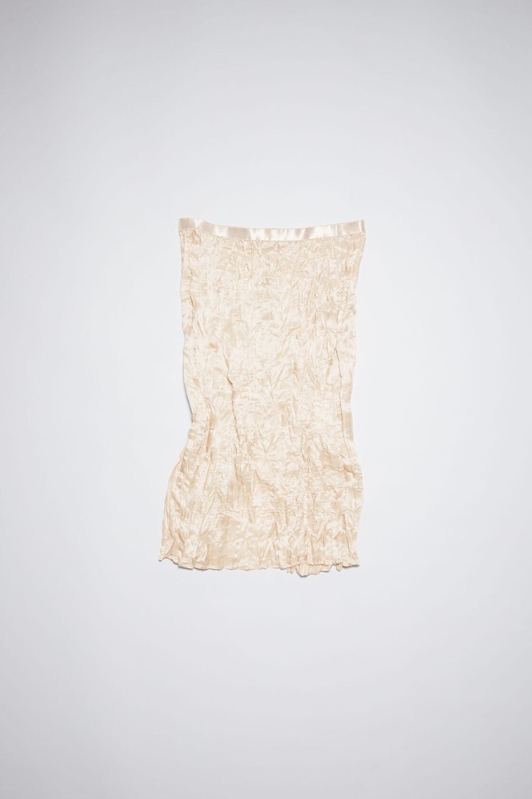 Beige Acne Studios Satin Women's Skirts | MXQS-21048