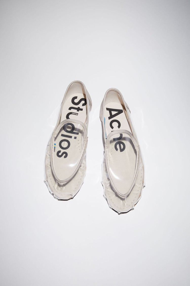 Beige Acne Studios Transparent Men's Slip On | WNBU-17689