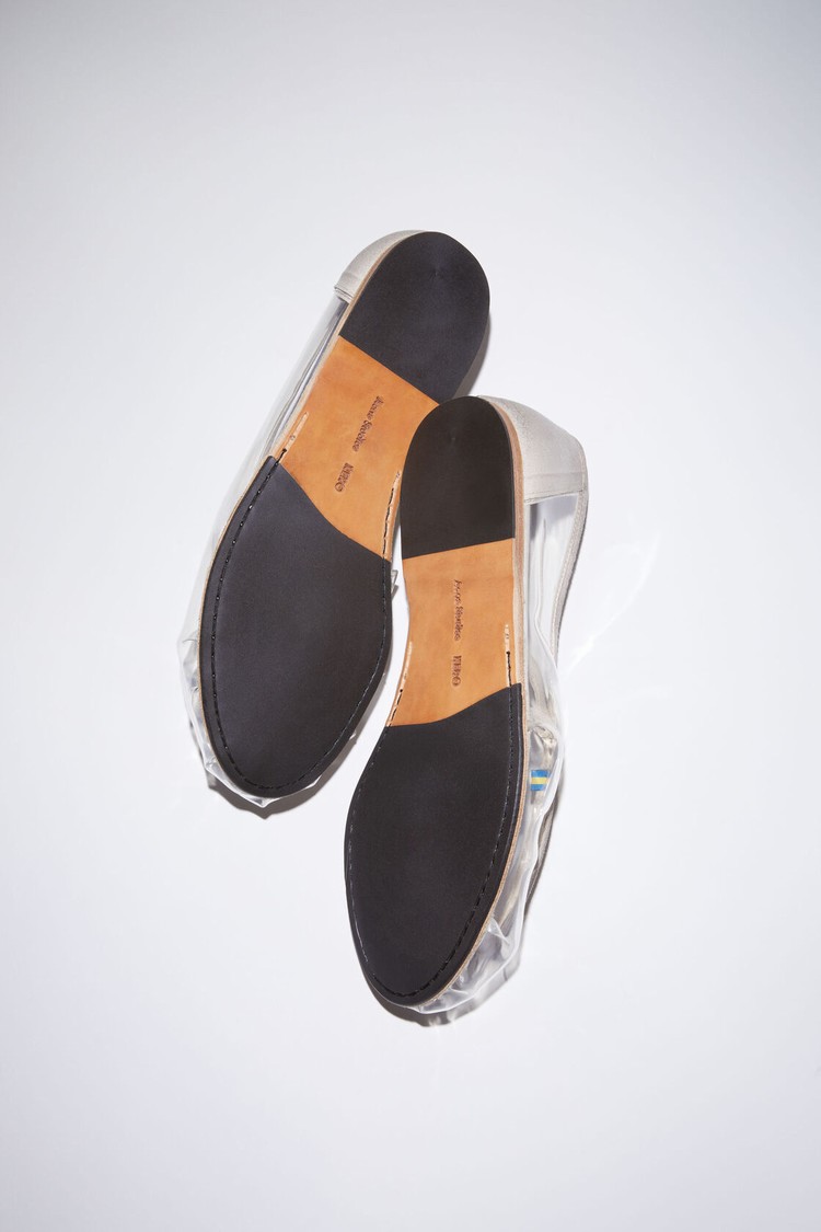 Beige Acne Studios Transparent Men's Slip On | WNBU-17689