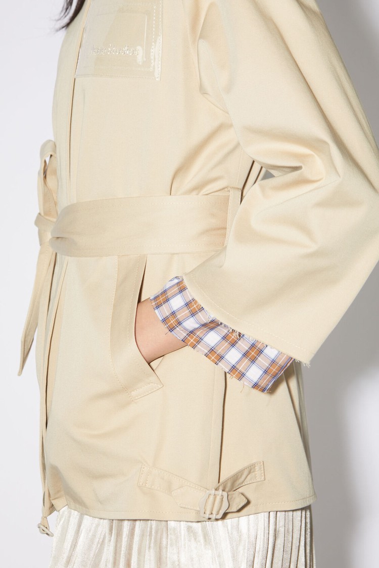 Beige Acne Studios Trench Women's Jackets | NPWR-30827