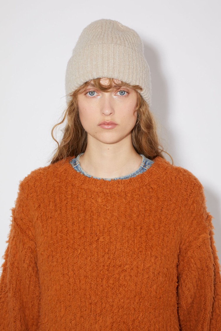 Beige Acne Studios Wool Blend Beanie | YDWF-97148