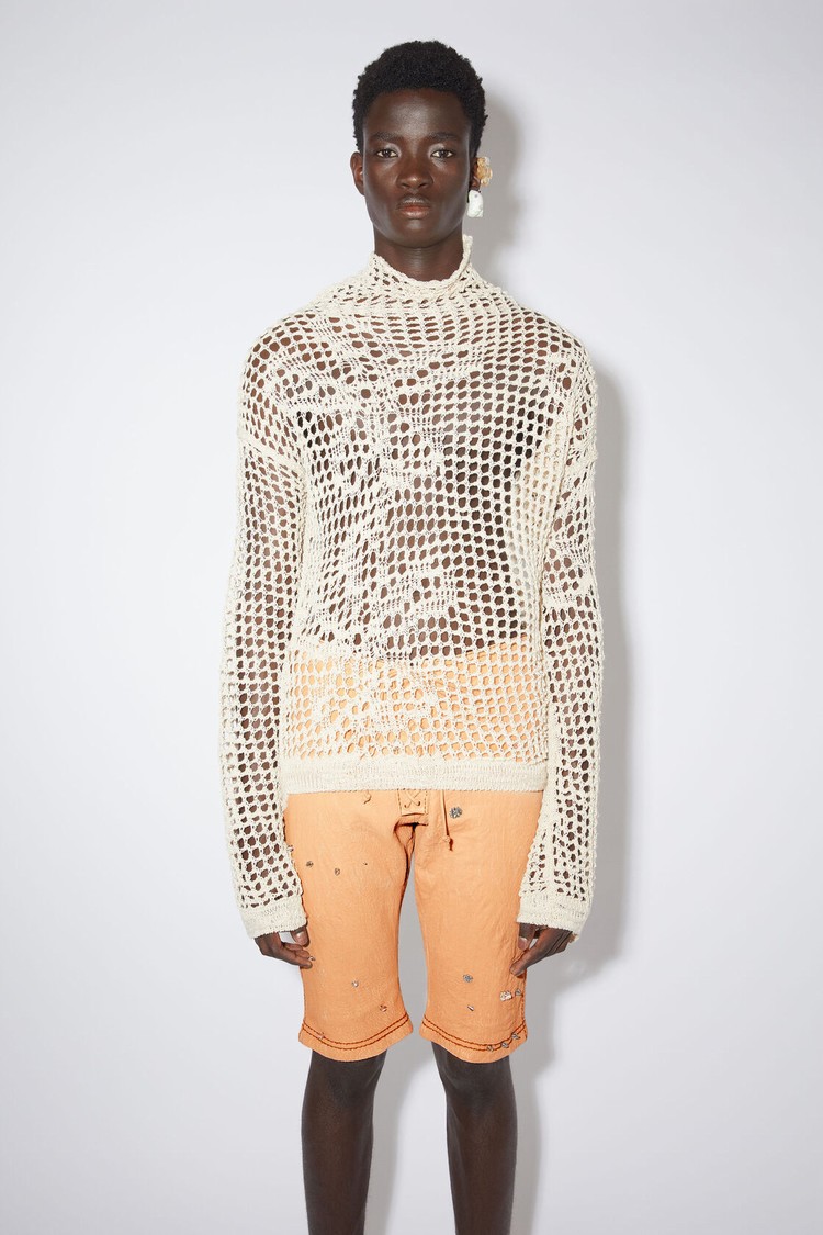 Beige Acne Studios Wool Blend Jumper Men\'s Knitwear | INPR-06397