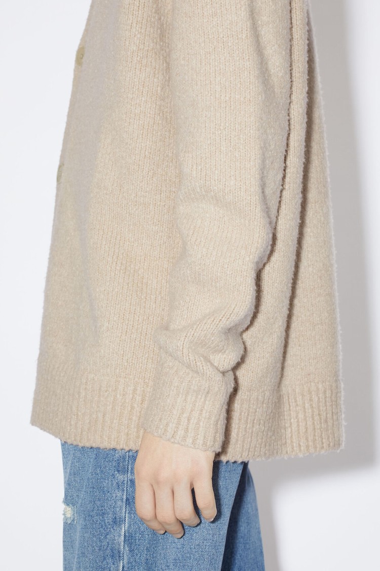 Beige Acne Studios Wool Blend Men's Cardigan | TFMG-61974