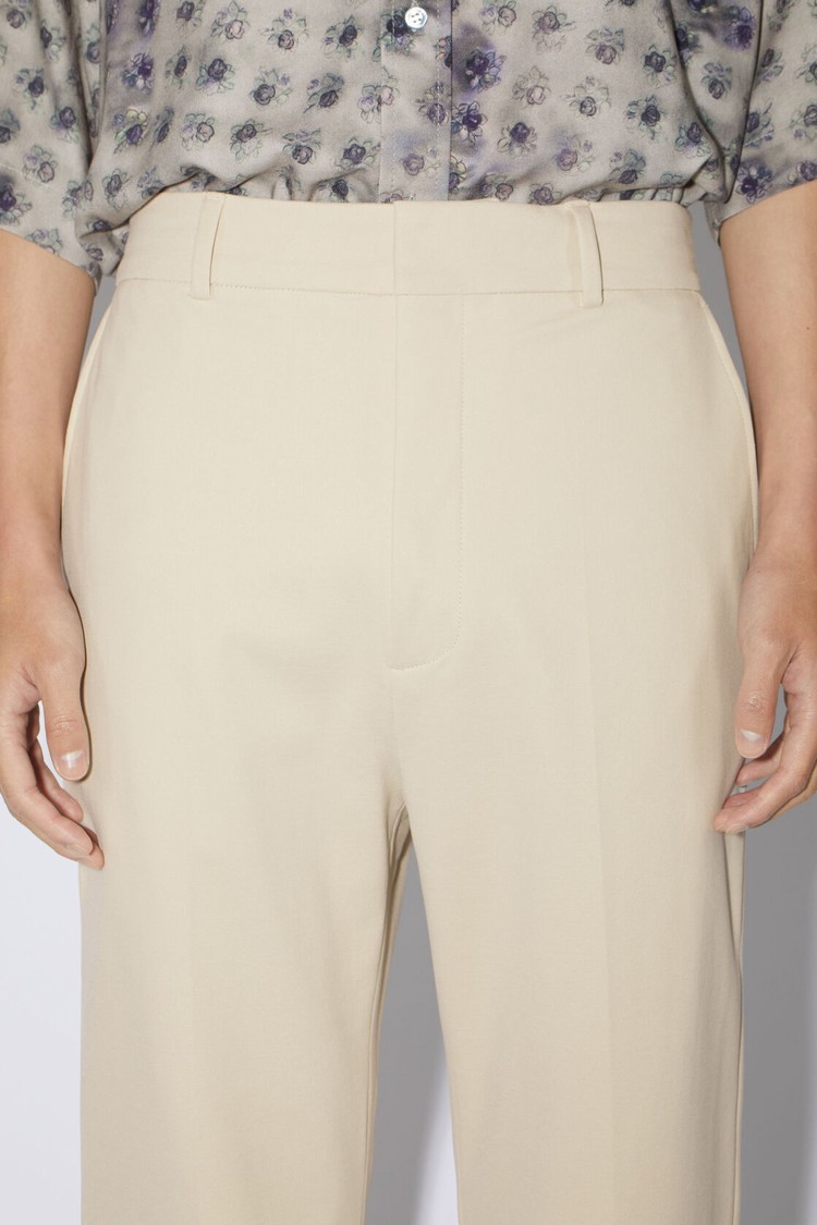 Beige Acne Studios Woven Men's Trousers | LTZS-46819