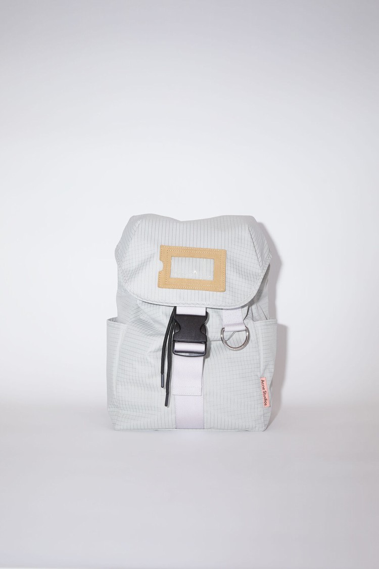 Beige / Purple Acne Studios Ripstop Nylon Backpack | ZCXA-26984