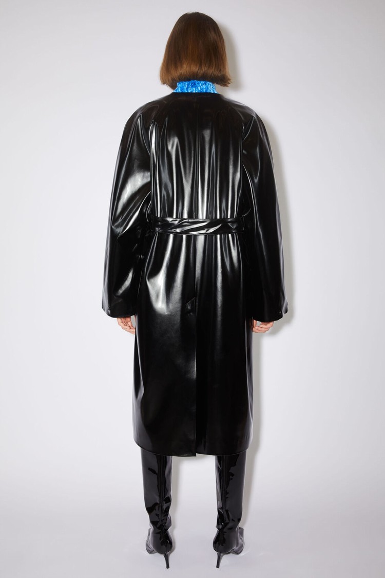 Black Acne Studios Belted Women's Coats | NWHL-14852