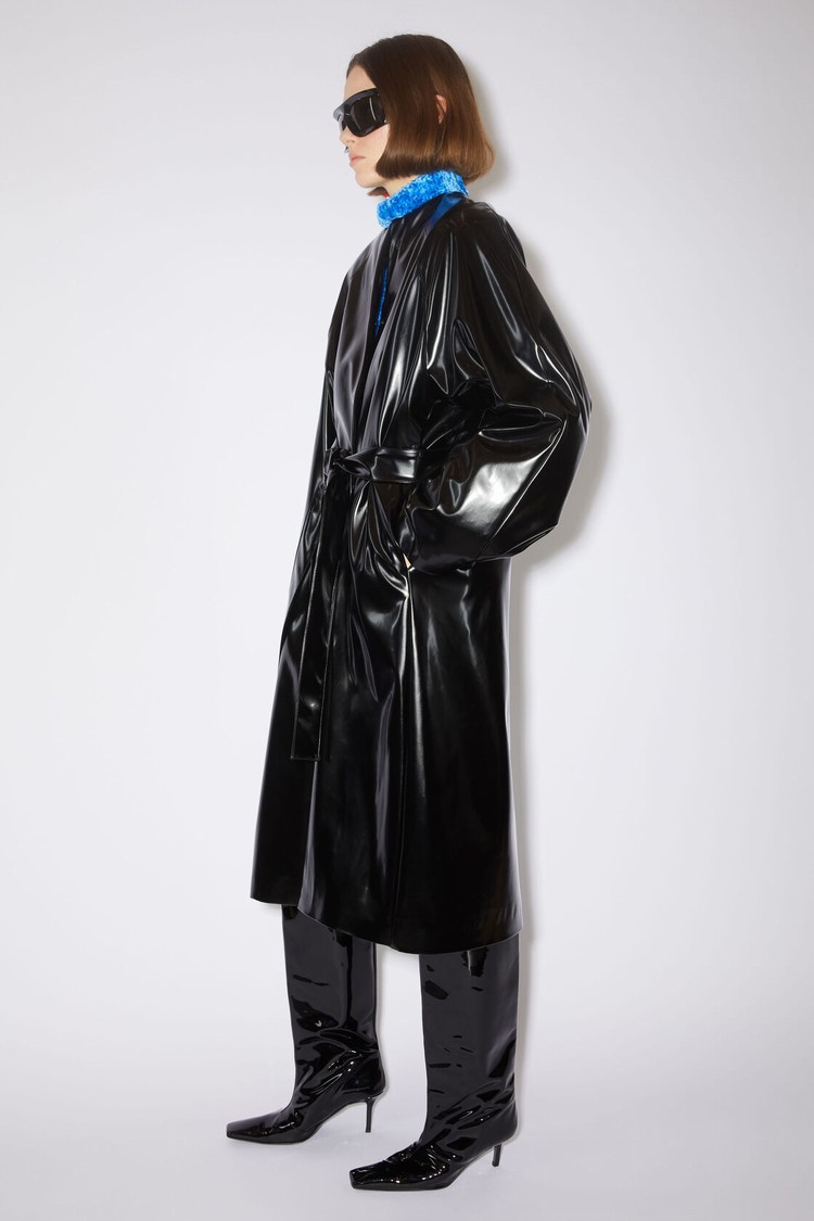 Black Acne Studios Belted Women's Coats | NWHL-14852