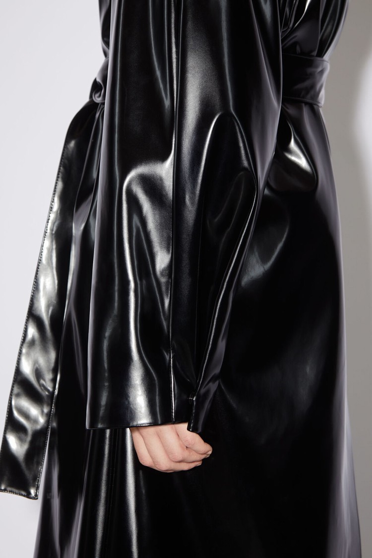 Black Acne Studios Belted Women's Coats | NWHL-14852