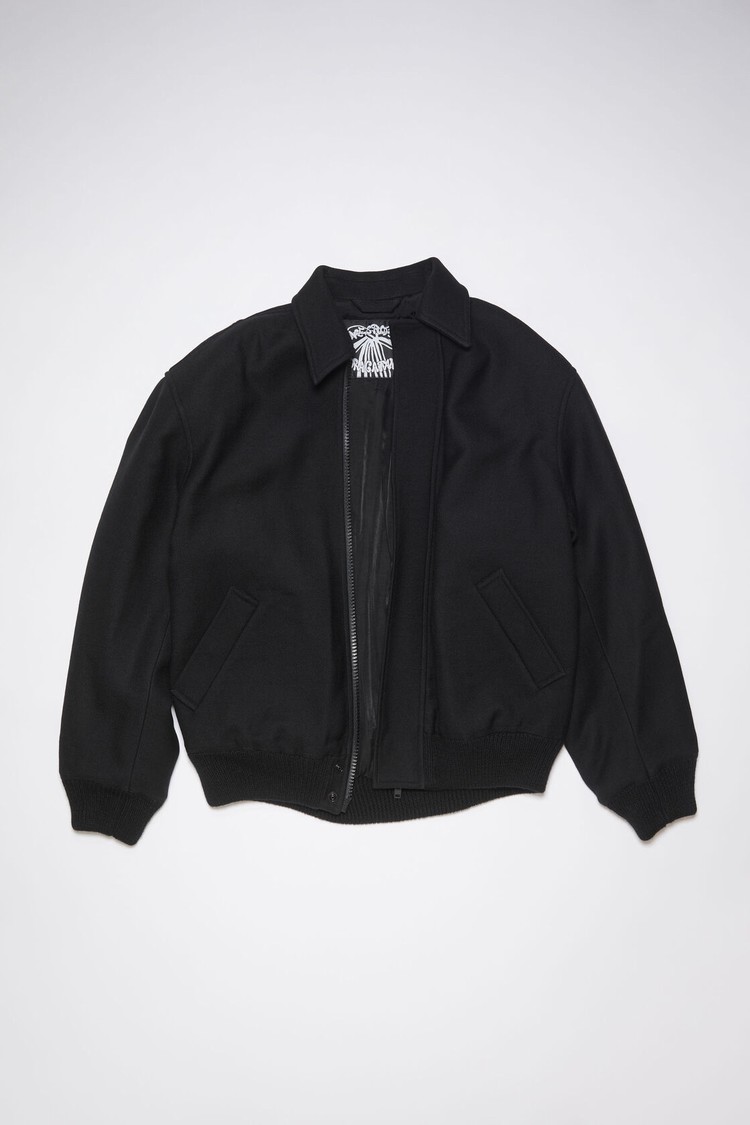 Black Acne Studios Bomber Men's Jackets | ORSM-69430