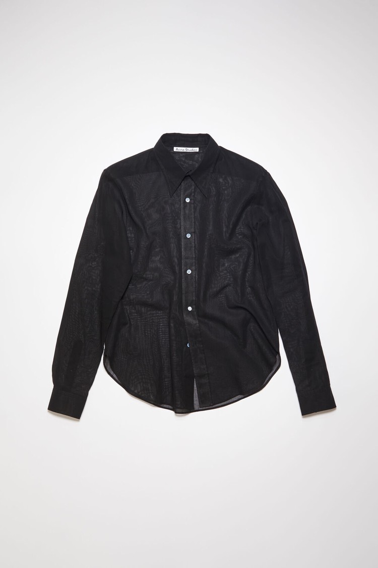 Black Acne Studios Button-up Men's Shirts | CYRX-51348