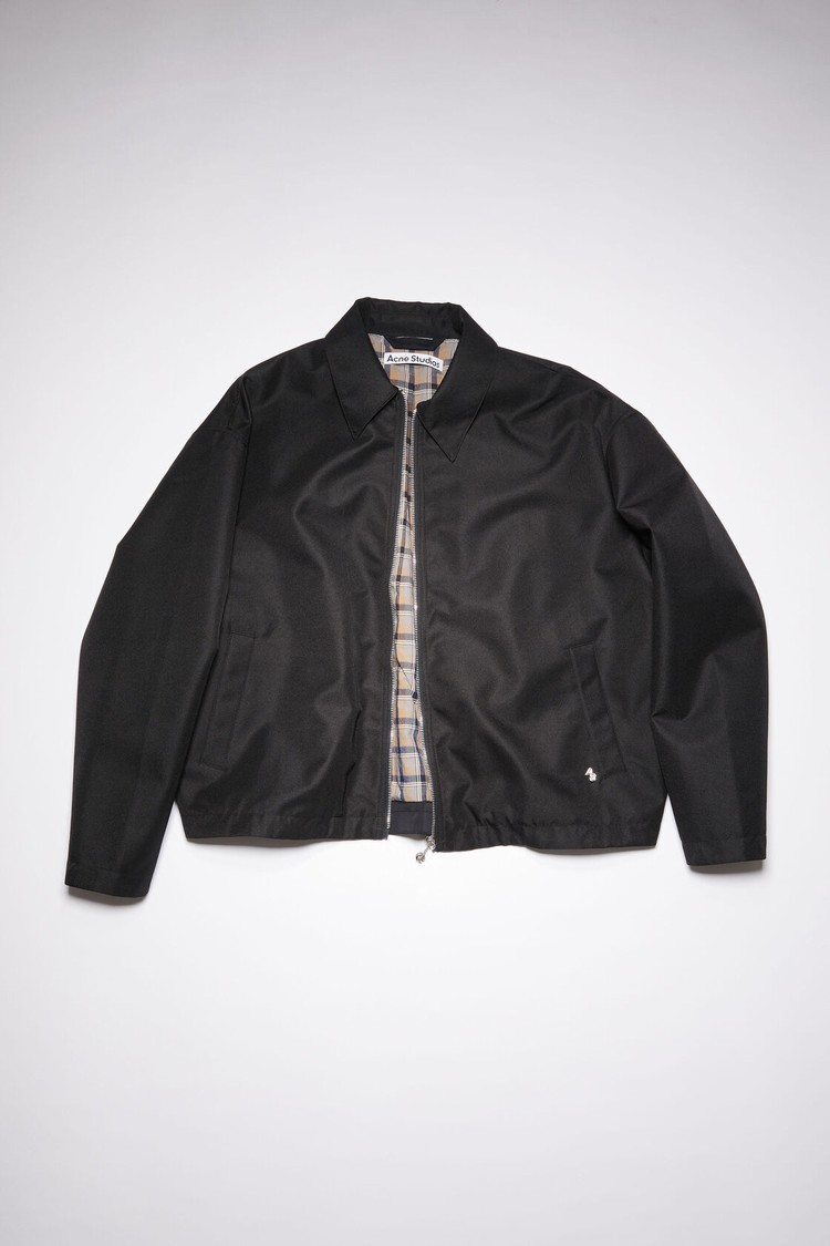 Black Acne Studios Casual Twill Men's Jackets | QSNC-21607