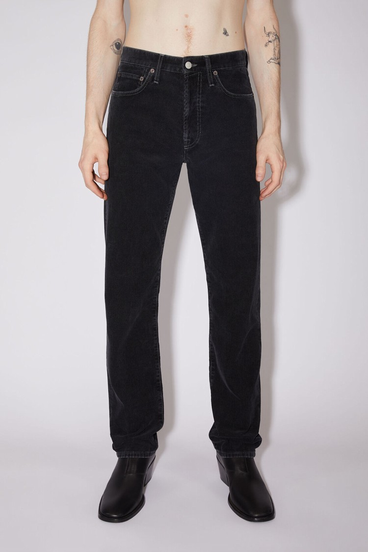 Black Acne Studios Corduroy Regular Fit -1996 Men\'s Jeans | PZAL-12437