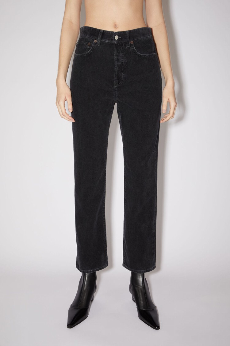 Black Acne Studios Corduroy Regular Fit - Mece Women\'s Jeans | VWLC-23591