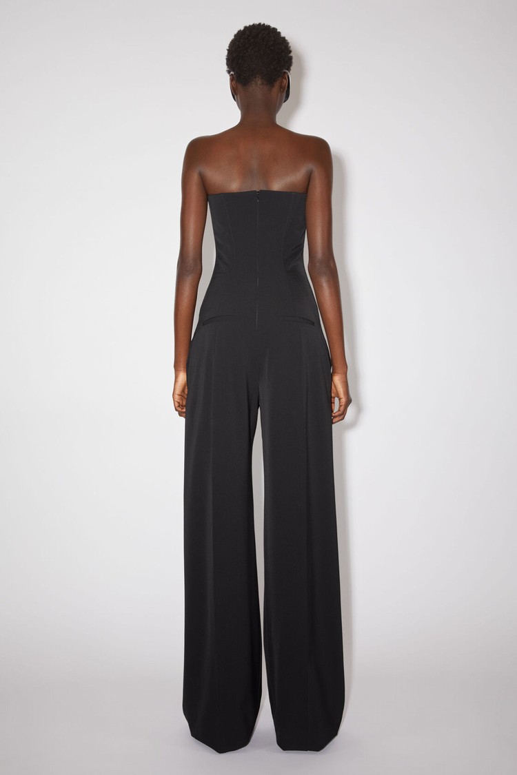 Black Acne Studios Corset Jumpsuit Women's Trousers | XHUP-24518