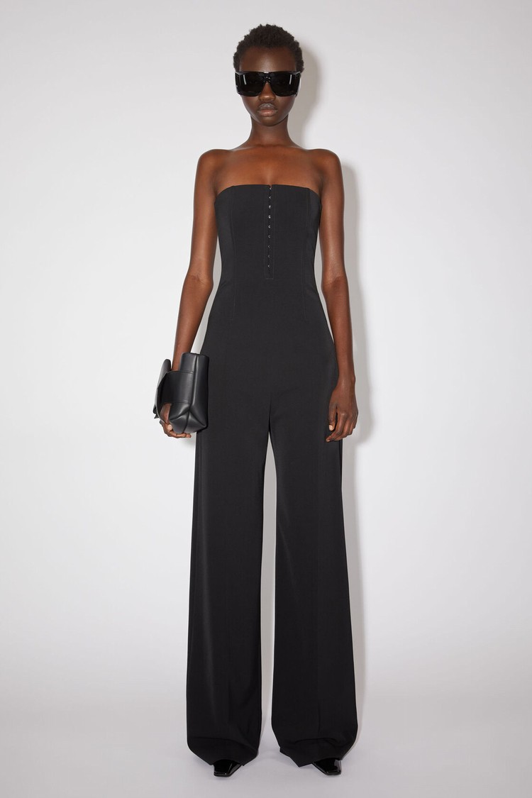 Black Acne Studios Corset Jumpsuit Women\'s Trousers | XHUP-24518