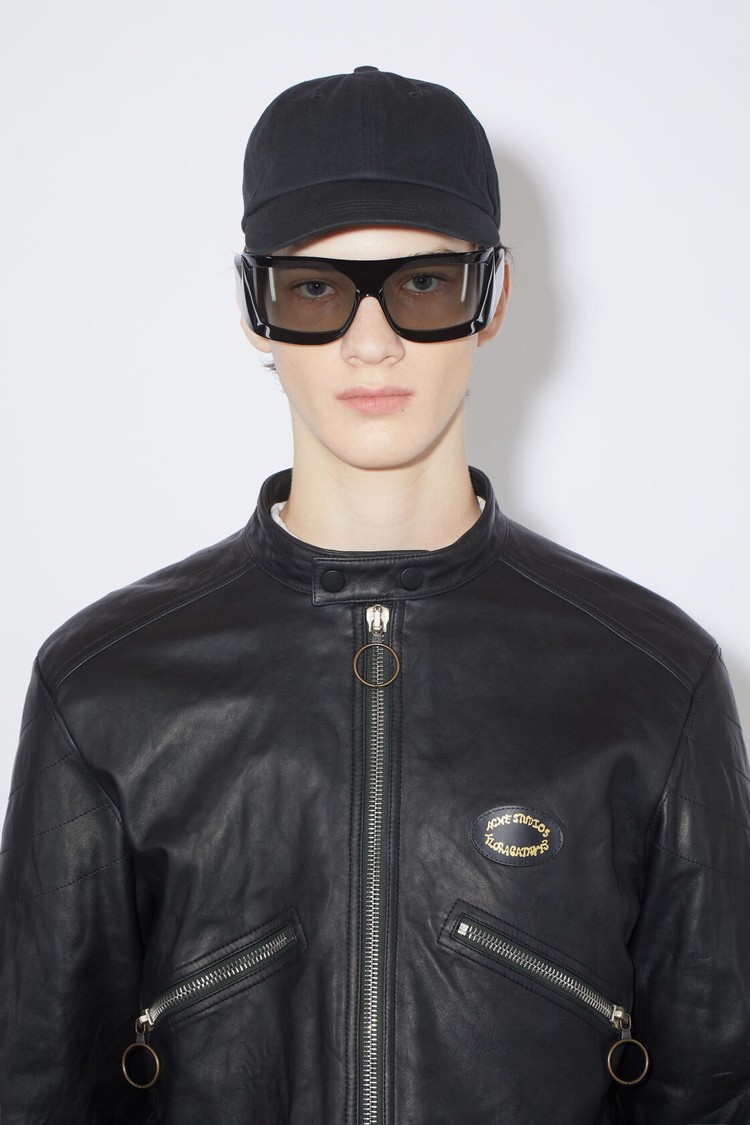 Black Acne Studios Cotton Baseball Caps | ISGJ-19532