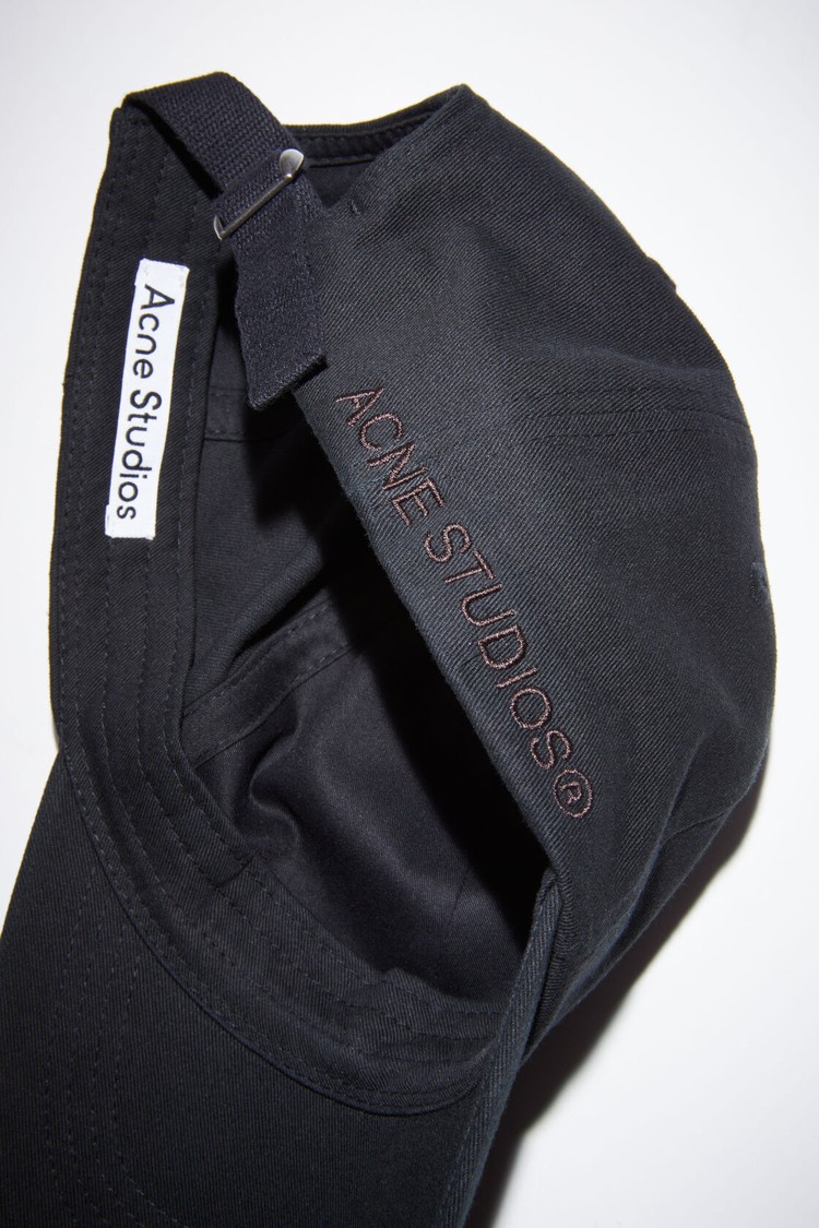 Black Acne Studios Cotton Baseball Caps | ISGJ-19532