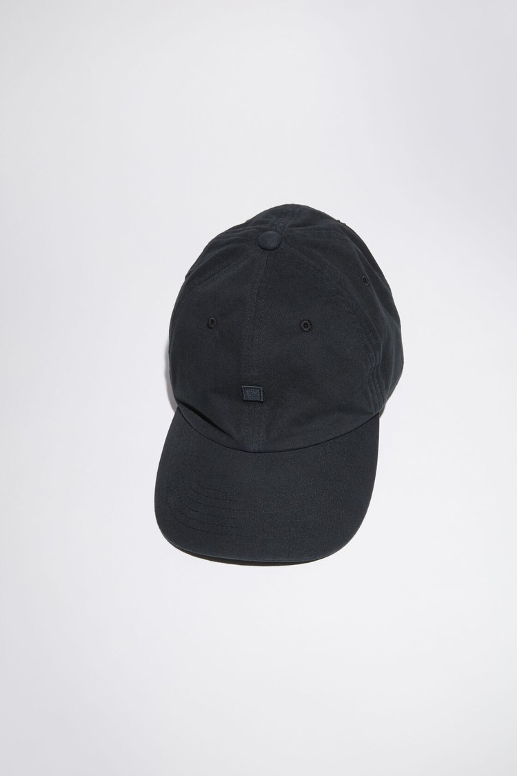 Black Acne Studios Cotton Baseball Caps | KECQ-69804