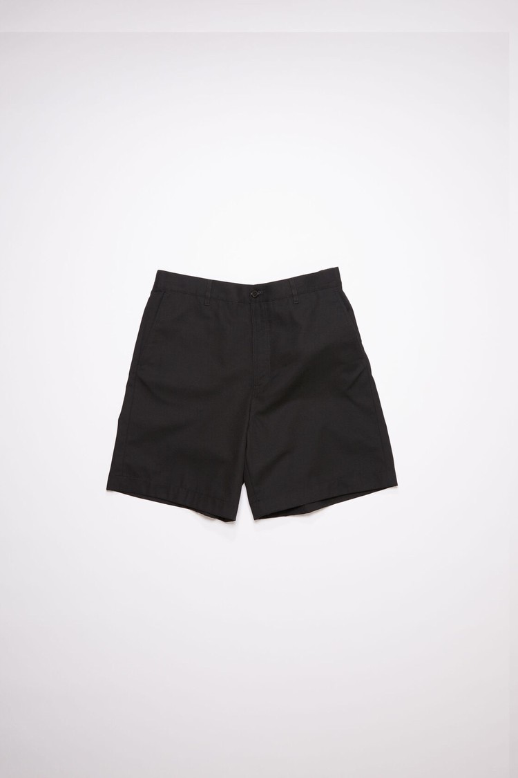 Black Acne Studios Cotton Blend Men's Shorts | HNIM-98406