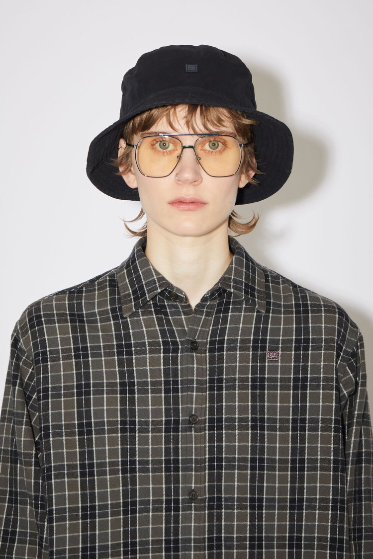 Black Acne Studios Cotton Bucket Hats | NEBY-25147