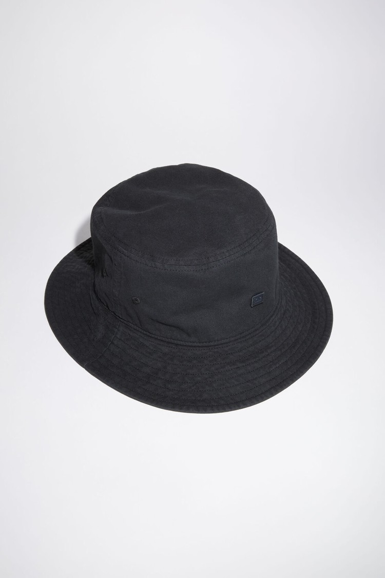 Black Acne Studios Cotton Bucket Hats | NEBY-25147