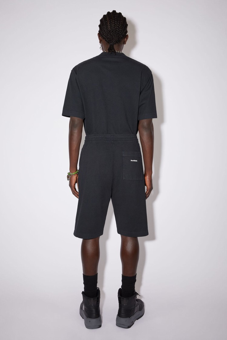 Black Acne Studios Cotton Sweat Men's Shorts | MTVL-74980