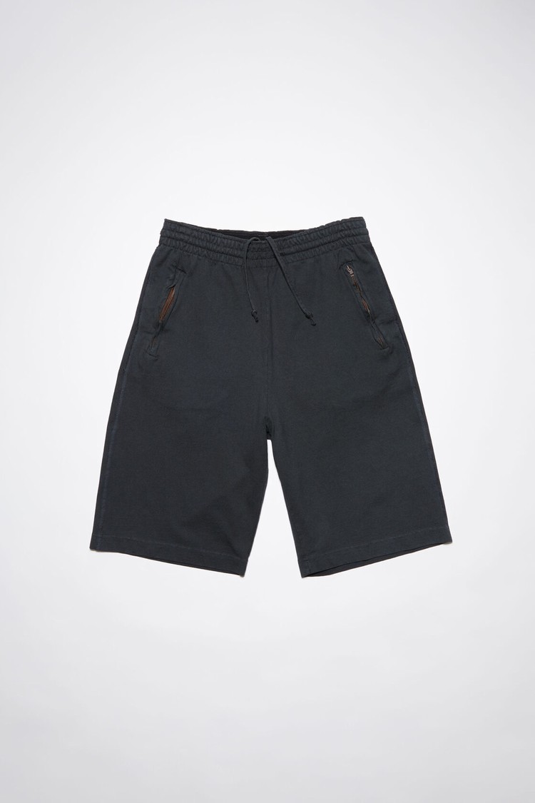 Black Acne Studios Cotton Sweat Men's Shorts | MTVL-74980