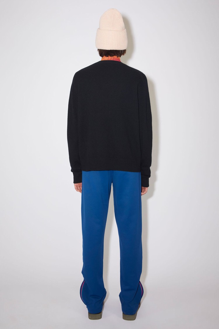 Black Acne Studios Crew Neck Men's Knitwear | FWHM-48359