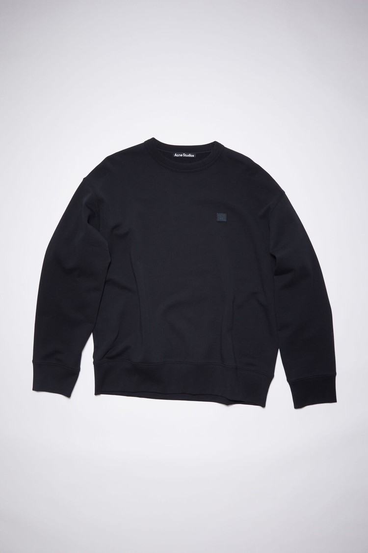 Black Acne Studios Crew Neck Men's Sweatshirts | INSL-58039