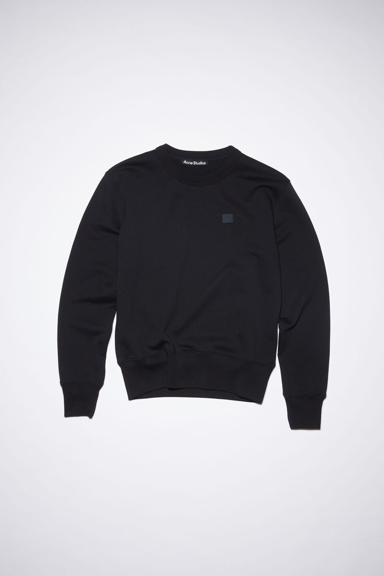 Black Acne Studios Crew Neck Men's Sweatshirts | KZUX-15203