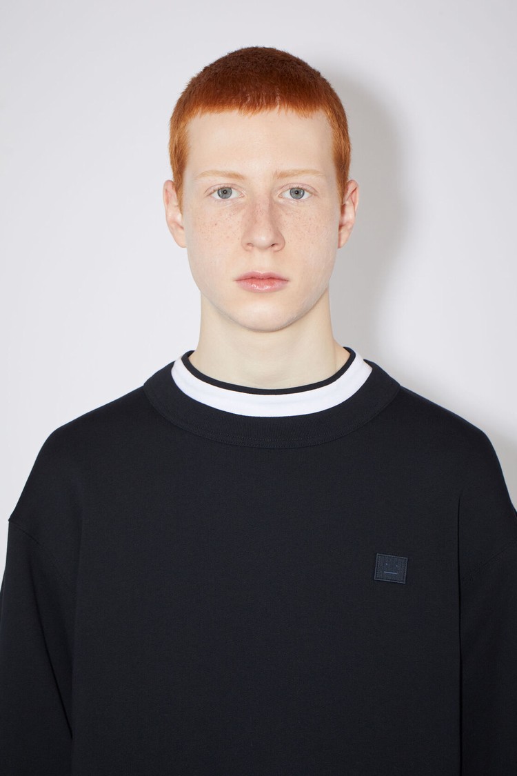 Black Acne Studios Crew Neck Men's Sweatshirts | UMAR-42619