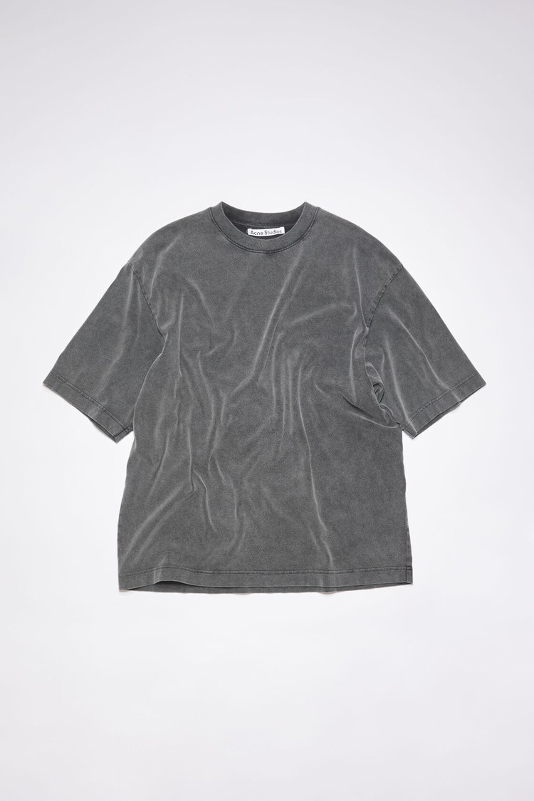 Black Acne Studios Crew Neck Men's T Shirts | BMFU-76038