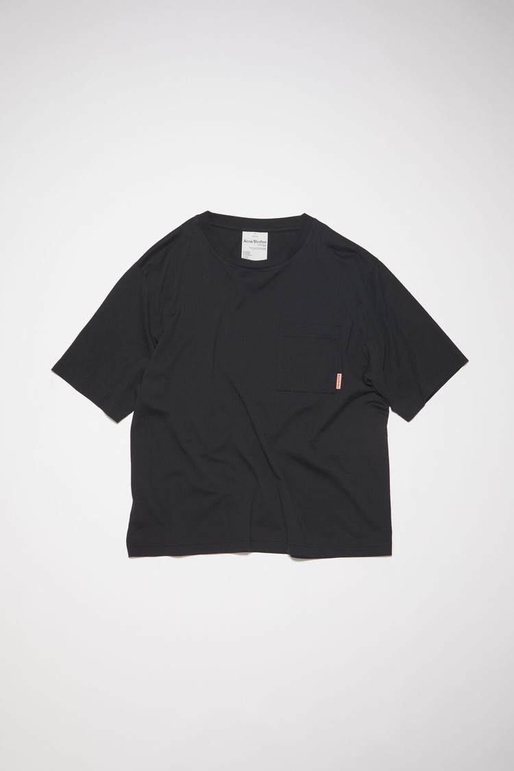 Black Acne Studios Crew Neck Men's T Shirts | OLVR-79502