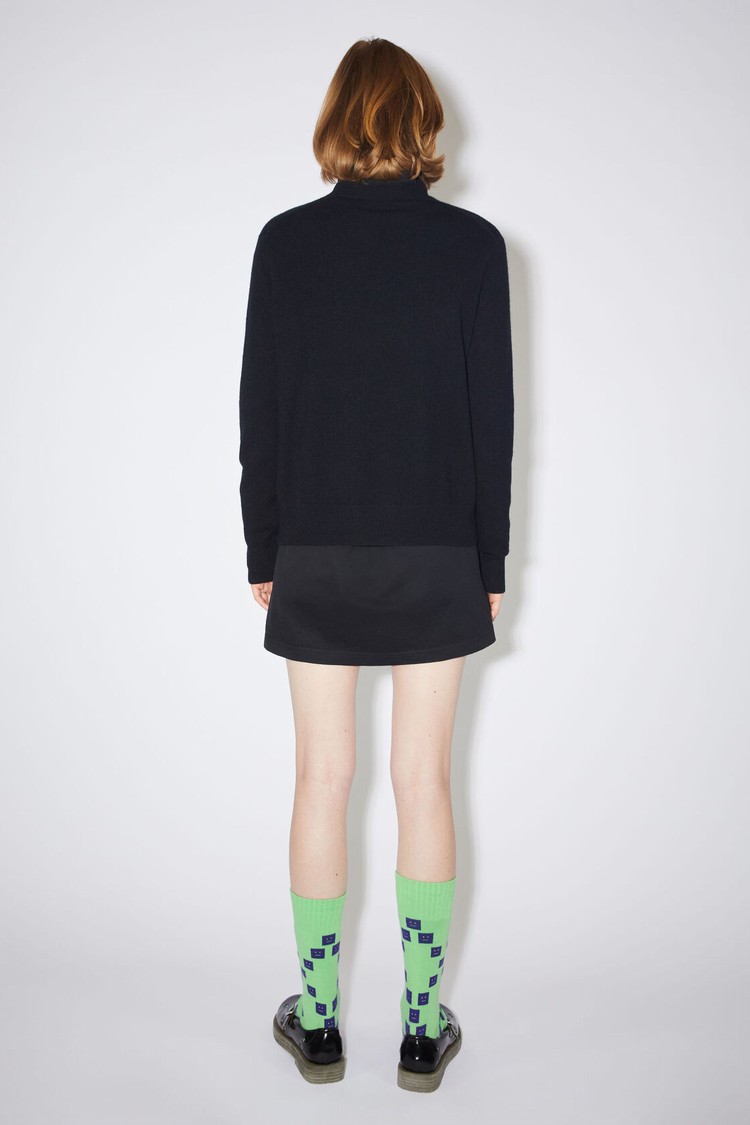 Black Acne Studios Crew Neck Women's Knitwear | BRUZ-54832