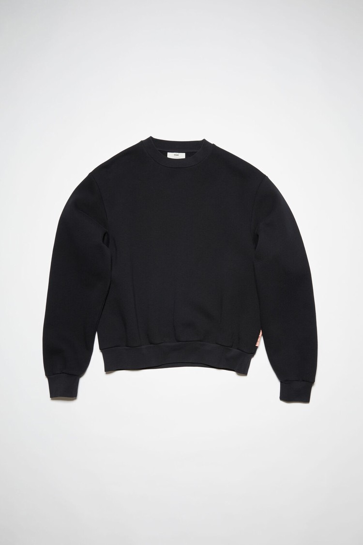 Black Acne Studios Crew Neck Women's Sweatshirts | GCZR-46583