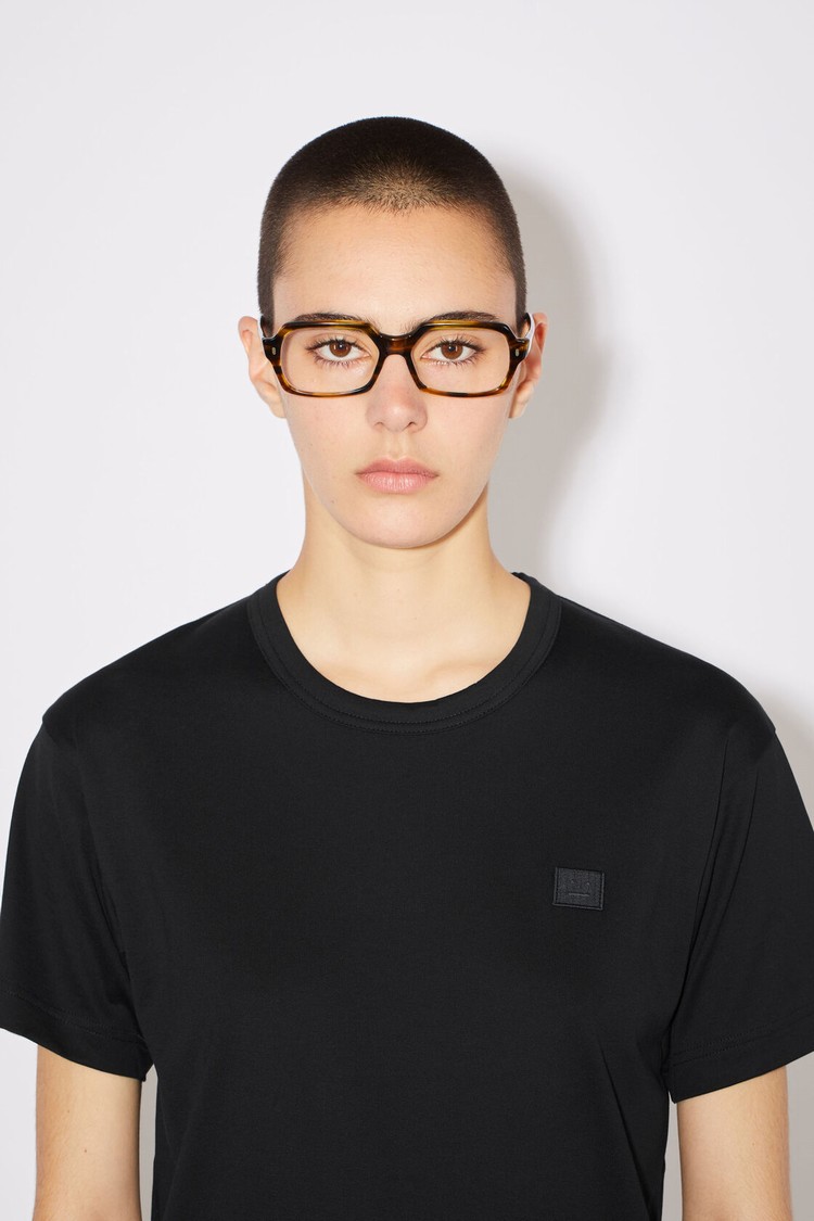 Black Acne Studios Crew Neck Women's T Shirts | DGMQ-60541